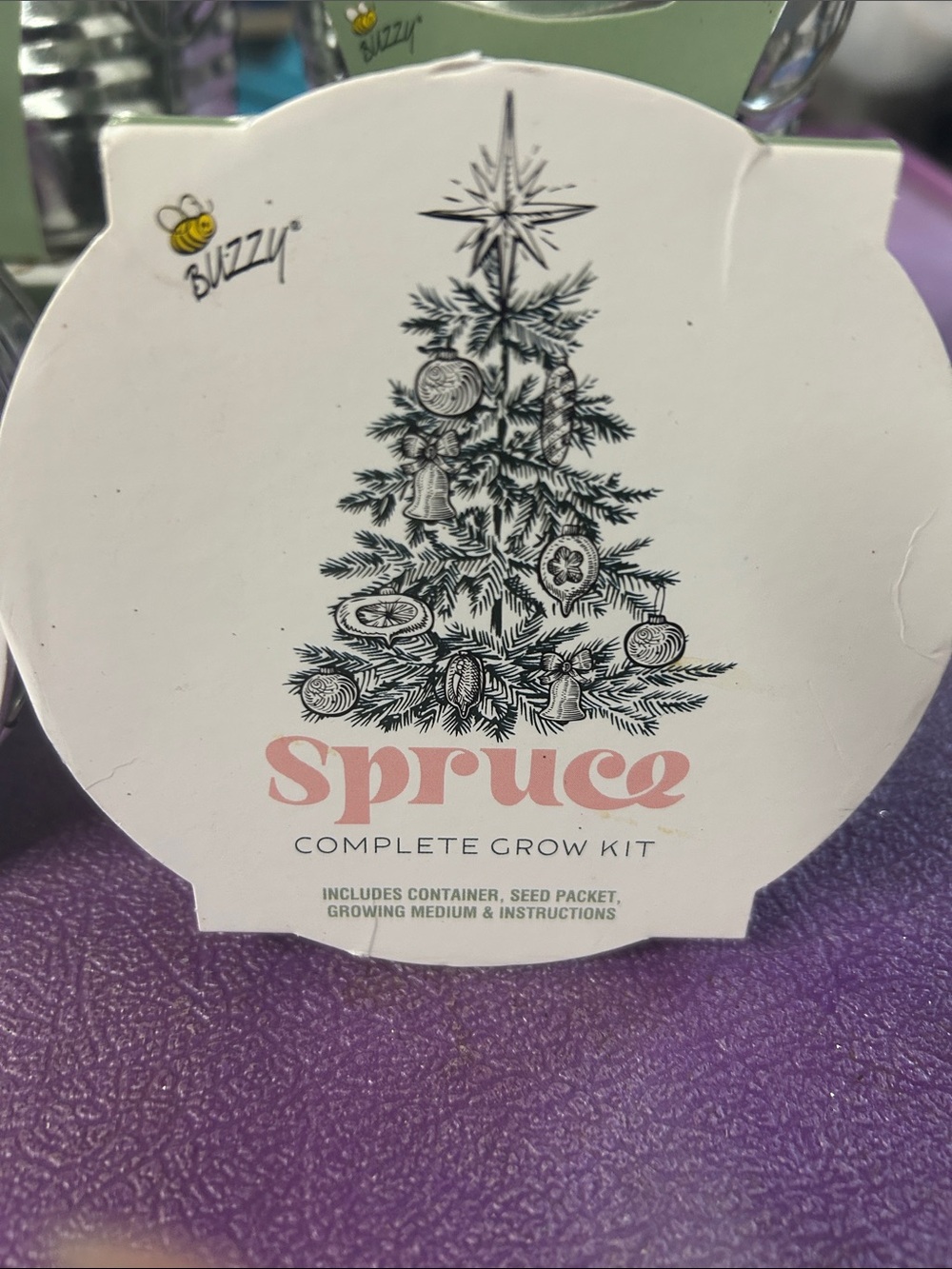 6 Spruce Complete Grow Kit - White